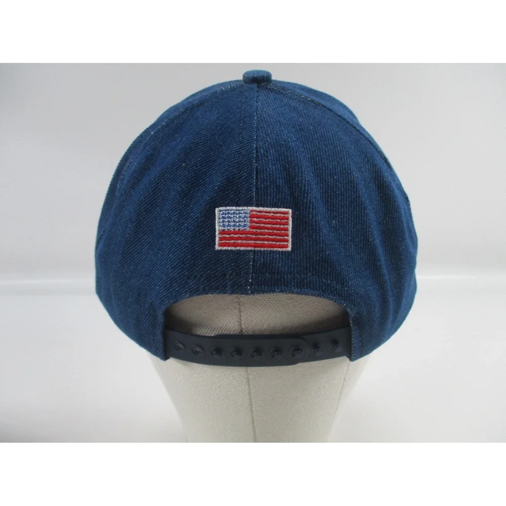 Vintage Southeastern Equipment Co Patch Ohio Compass Denim Snapback Hat USA Flag